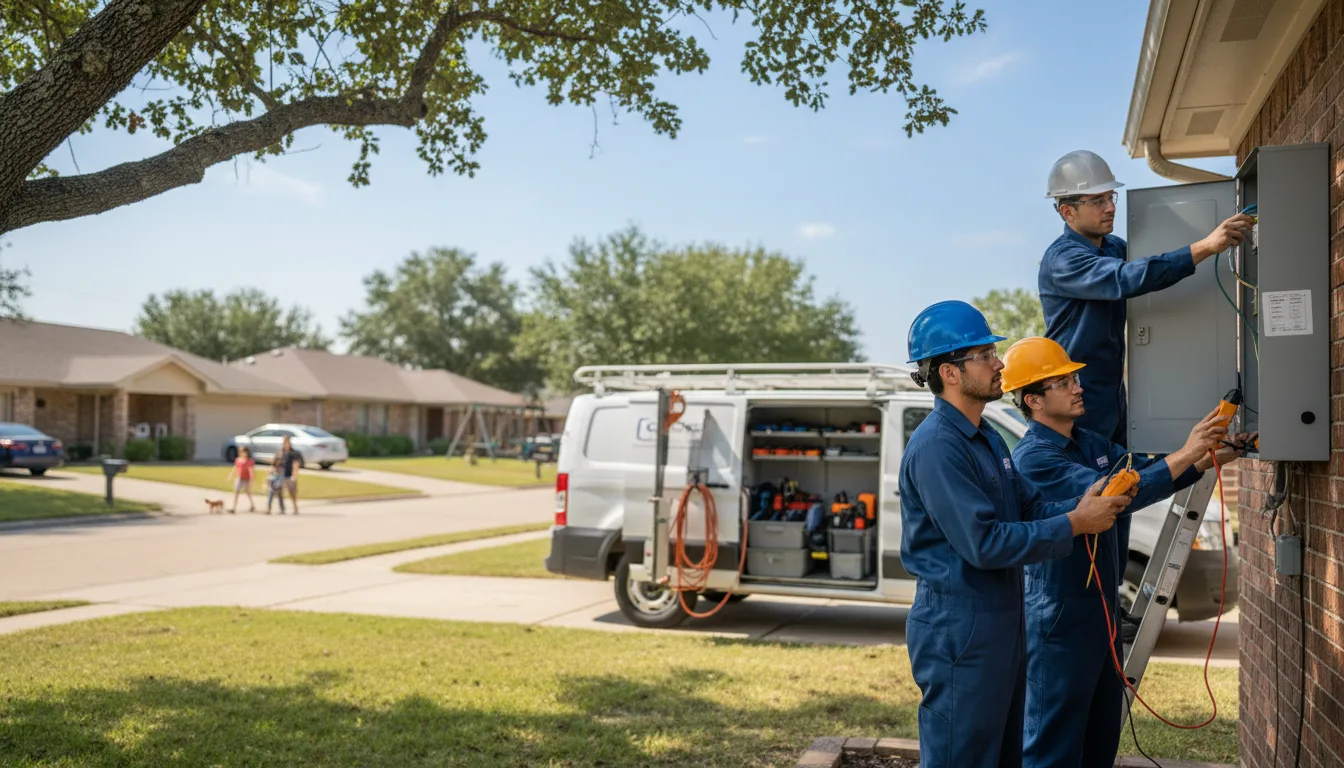 Certified electrician providing emergency electrical services in Saint John, IN